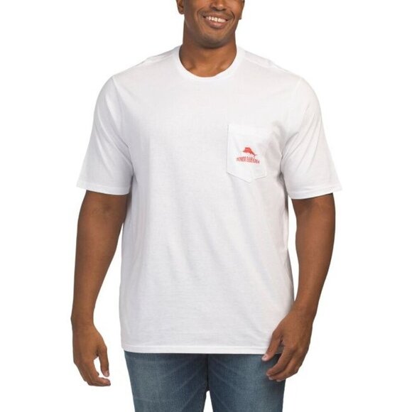 Tommy Bahama Mens White Big Tall Iron Out The Details Golf Tee Shirt Sz 2XL New - Picture 2 of 5